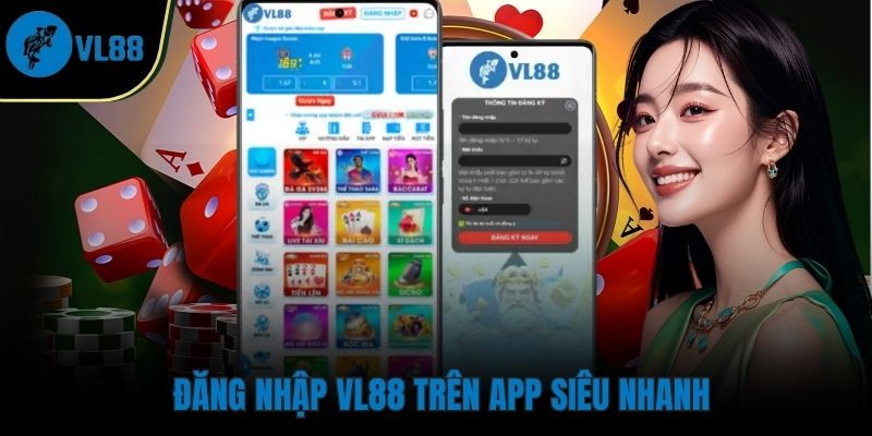 Tải App VL88 và đăng nhập bằng cách điền tên tài khoản, mật khẩu